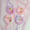 Children's Heart Shaped Shoulder Bag Unicorn Cartoon Plush Love Crossbody Bag Kindergarten Girls' Candy Storage Bag
