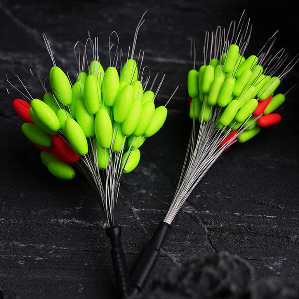 2Set Space BeansRubber Fishing Bobbers Stopper Oval Shape Float Stop Stoppers Space Bean Connectors Fishing Accessories