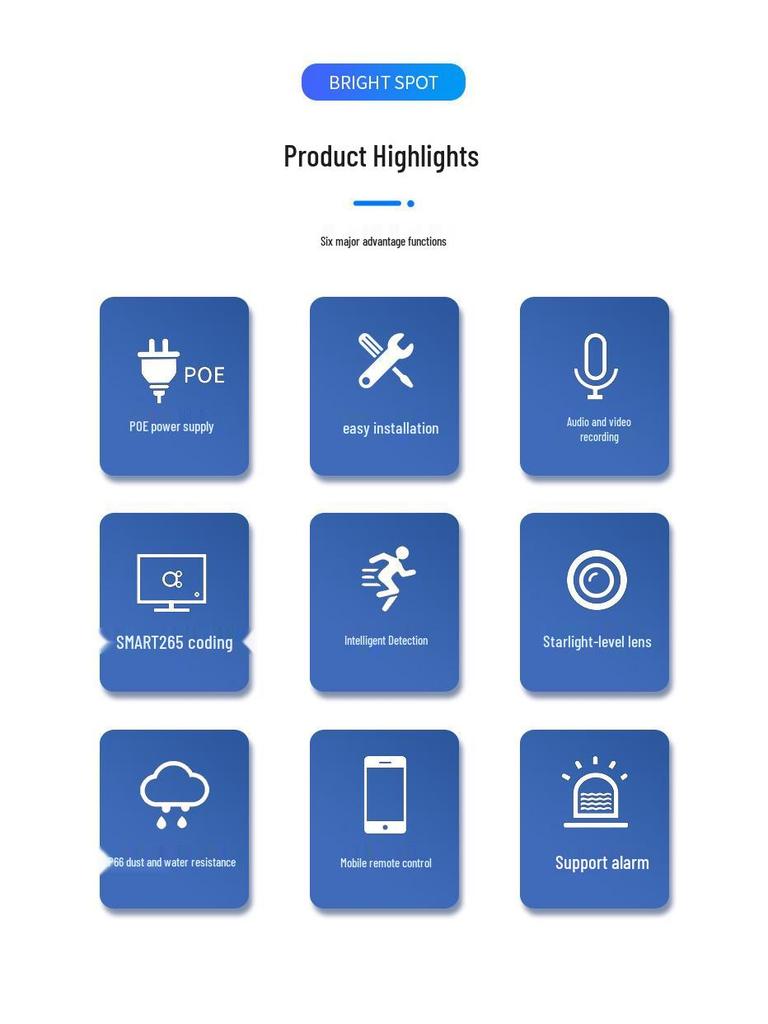 Комплект из 4-мегапиксельных 4-канальных PoE-камер для наружного наблюдения с двойной подсветкой для ночного видения.