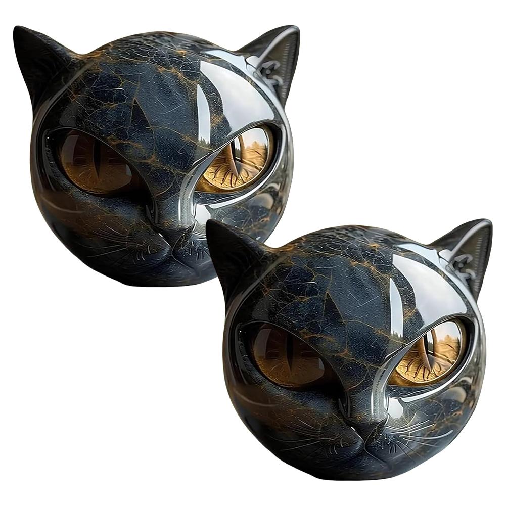 Halloween Black Cat Sculpture Tabletop Cat Statue Elegant Home Decor Gifts for Cat Lovers Women Men Cat Statue Home Decoration