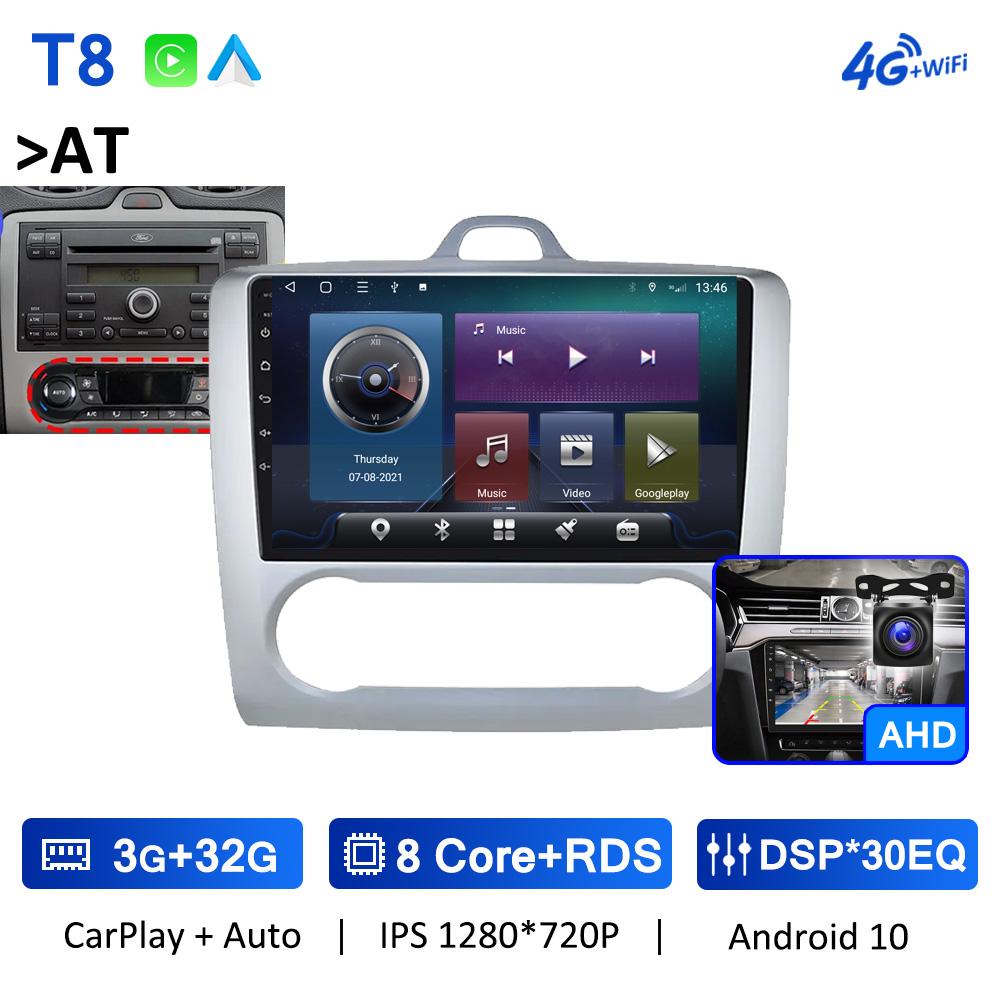 TS10 7862 Android 10 автомобильное радио аудио стерео для Ford Focus Exi MK2 S-Max 2004-2011 навигация беспроводной CarPlay авто без 2din DVD