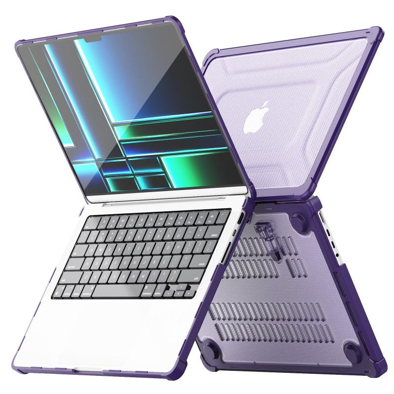 Защитный чехол на весь корпус для MacBook Pro 14 дюймов TPUPC Ударопрочный чехол Анти-отпечатки пальцев Тонкая посадка M1 M2 M3