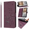 Кожаный чехол для Huawei Honor 400 200 90 Pro 400 90 200 Lite 200 90 400 Смарт-чехол 3D Кошелек с кошкой Флип Задняя крышка Чехол Слот для карты