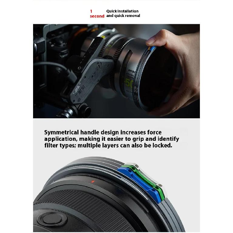 NiSi JetMag Pro Camera Magnetic Filter Kit for Polarizing Flexible Focus Lens Dimming Lens UV Protective Lens for Photography