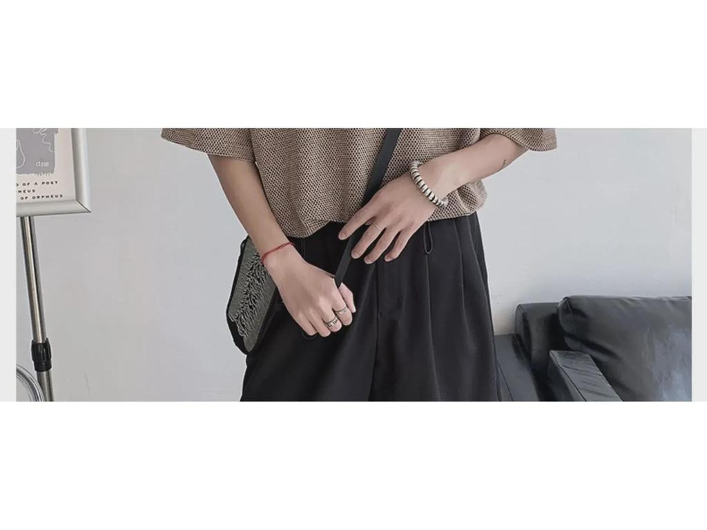 Мужская стильная футболка с короткими рукавами и ажурным узором - летняя одежда высшего качества