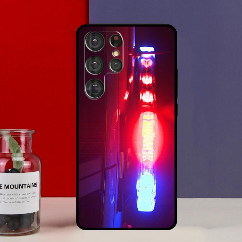 Полицейские Машины Свет Ночью Чехол Для Samsung Galaxy S25 Ultra S9 S10 S20 FE S21 S22 S23 Plus S24 Ultra Чехол для Телефона