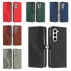 Бизнес-премиум кожаный чехол для Samsung Galaxy Z Fold 5 4 3 слота для кредитных карт чехол для телефона противоударный бронированный S Line Design