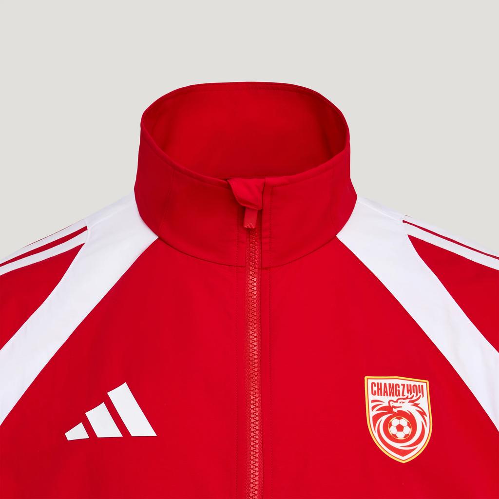 adidas 2026 Су Суперлига Команда Чанчжоу Быстросохнущая Спортивная Куртка на Молнии с Длинным Рукавом Унисекс куртки LG1972