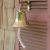 Maritime Brass Ship Bell Nautical Themed 100% Pure Brass Day Watch Bell Boat Décor W/ Rope Lanyard