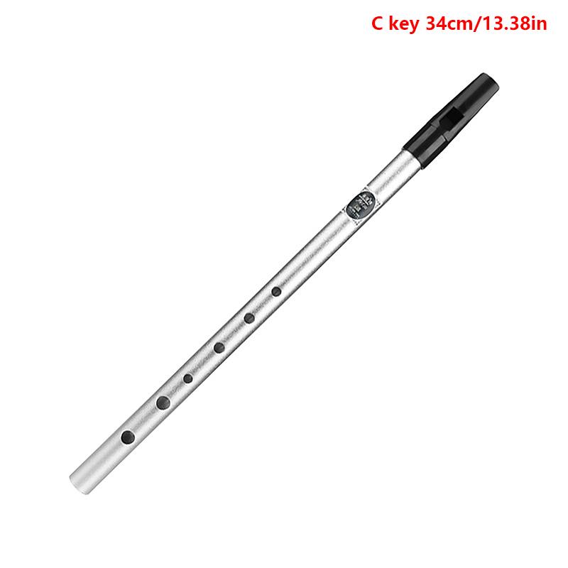 1 шт., 6 отверстий, флейта C/D, ирландский свисток, Ирландский оловянный пенни-свисток, металлическая флейта