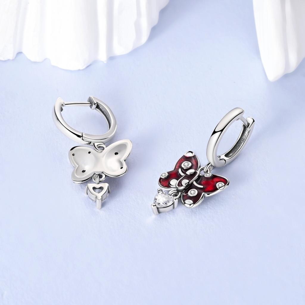 925 Silver Bow Drop Earring For Woman Pendientes Earring Fine Jewelry