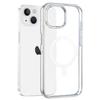Case for iPhone 15 - Phonillico® - Transparent Silicone - Magnetic Circle - Magsafe Compatible - Flexible