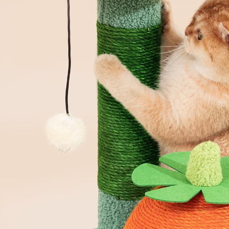 HOOPET Flower Cat Tree Многоуровневая башня для кошек с когтеточками из сизаля Домашние кошки Столб для кошек в кондоминиуме Туннель для кошек