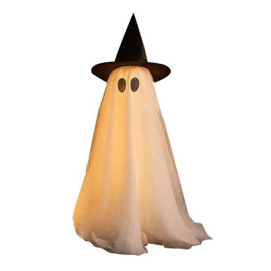 Halloween Outdoor Standing Ghost Decoration Light Up Spooky Ghost
