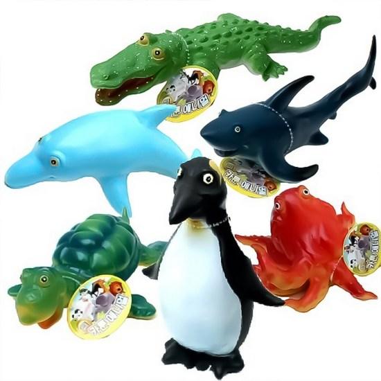 Soft Cartoon Marine 6-piece Set Soft and Soft Marine Figures, Popular Toys In Korea