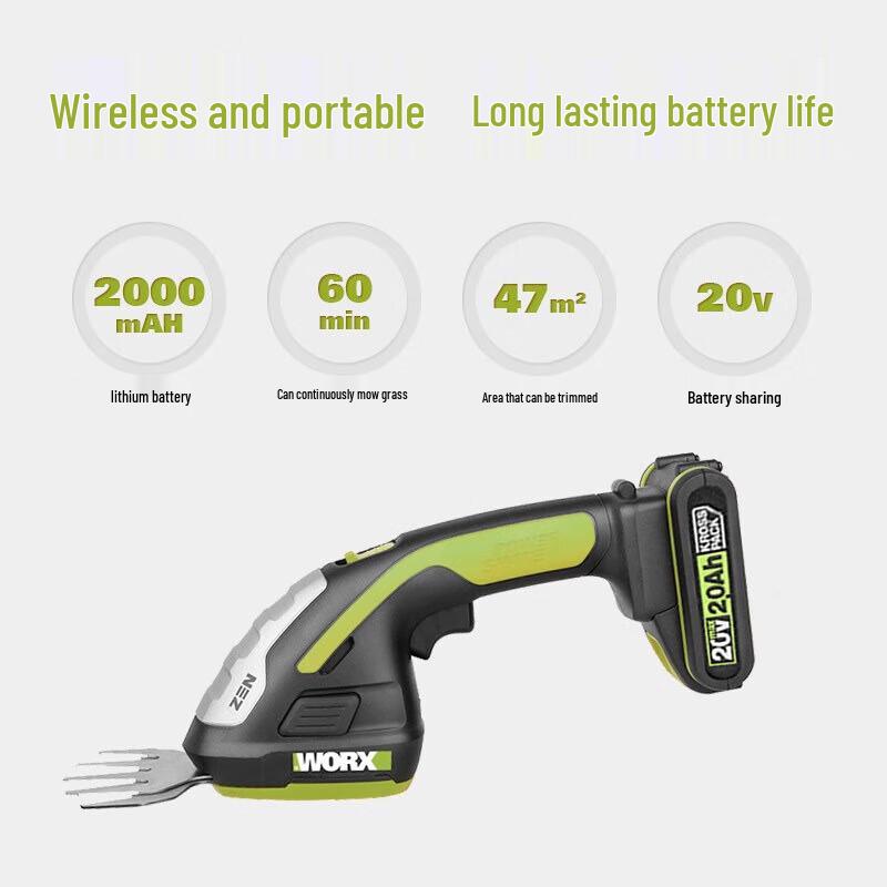 Worx 20V Brushless Cordless Lawn Mower CN plug (adapter included)