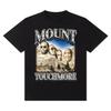 Футболка Mount Touchmore Мужская и Женская с коротким рукавом Хлопковые футболки высокого качества Уличная одежда высокого качества Топы Y2K Летняя футболка