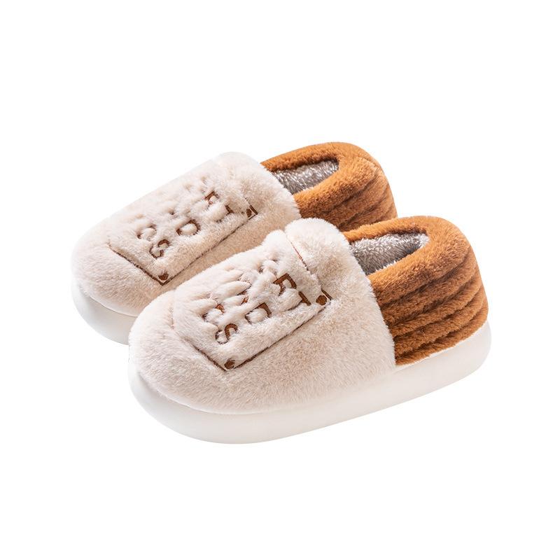 Хлопковые тапочки женские домашние туфли для послеродового периода весна, осень и зима нескользящие на толстой подошве для дома в помещении тепло пара мужские