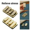 Metal Fidget Clicker Rectangle Shape Stress Relief Toy Classroom Office Desk Toy Golden Rectangle Fidget Piano Keys