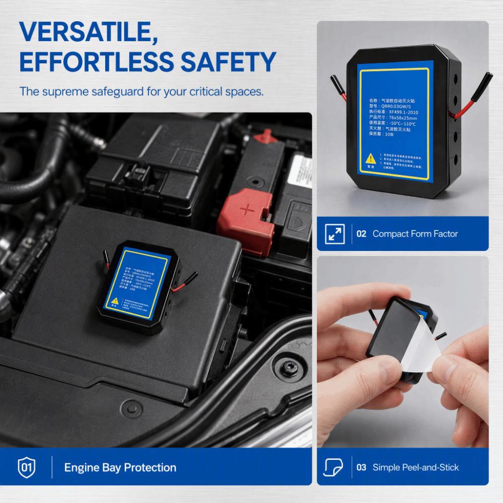 Self-Activating Fire Suppression Device Automatic Extinguishing Sticker Device  Computer Rooms