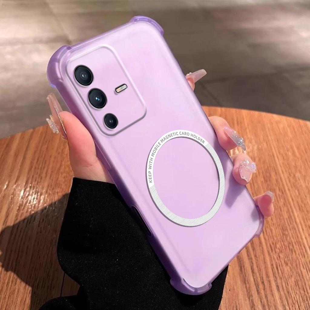 Мягкий матовый кейс-конфета для Vivo V23 5G Эстетичный полупрозрачный кейс с защитой от падений