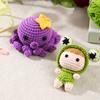 Complete Diy Crochet Kit Purple Octopus