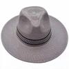 Middle-aged and elderly hats Men's summer shading straw hats Middle-aged men's top hats Sunscreen hats Elderly men's sun hats Dad's cool hats