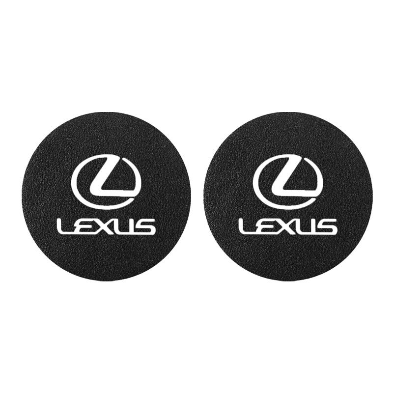 AGQ3   2Pcs Car Coaster Silicone Water Cup Mat Anti Slip Cup holder Pad For Lexus RX330 IS250 Ct200h ES300h RX350 IS300h LS430 keychain