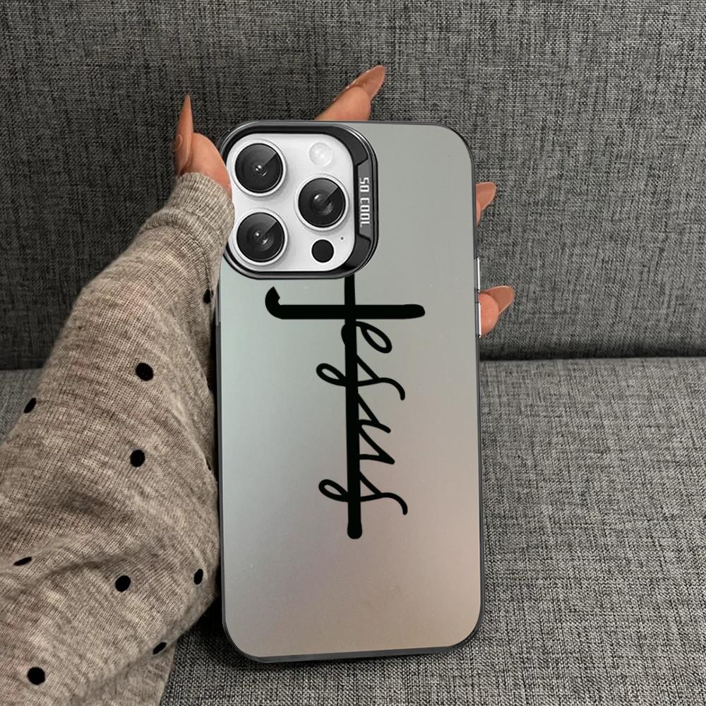 Faith Christian Religious Jesus Phone Case For iPhone 16 15 14 13 12 11 Pro Max X XR XSMAX 8 7 Plus Matte Shockproof Back Cover