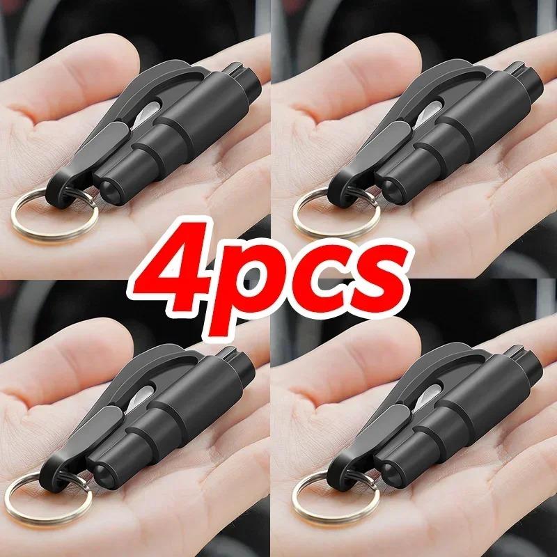 5 шт. Мини-молоток безопасности Автомобильный аварийно-спасательный набор Брелок Нож Резак для ремня безопасности Аварийный молоток для разбивания стекла перевозится