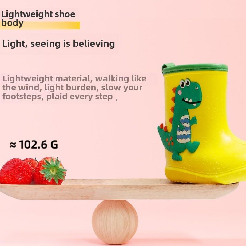 Children's Rain Shoes Boys and Girls Baby Waterproof EVA Rain Boots