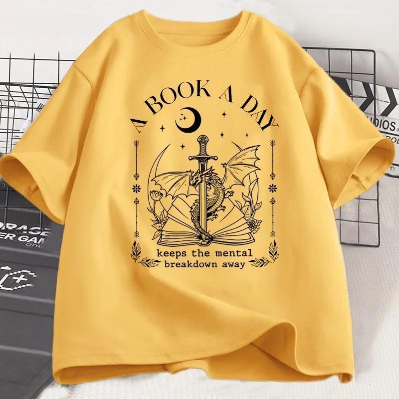Fantasy Book Lover Tshirt A Book A Day Graphic T Shirt Unisex Unisex Bookish Tshirt Reader Tees Unisex Aesthetic Vintage Shirts