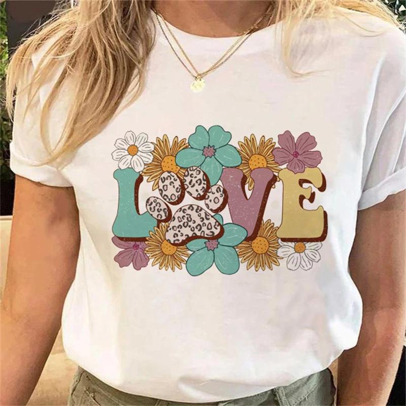Simple And Funny Unisexs Plant Flower Tshirt Fashion Cartoon Happy Time Mom Cartoon Tshirt Pattern Top Letter Printed Tshirt