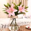 1 Pc 3 Heads Sweet Artificial Flower Fake Lily Floral Home Wedding Party Decor