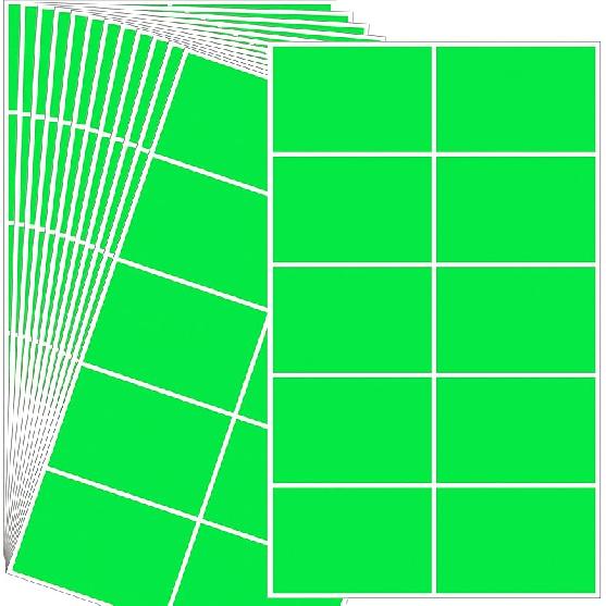 YSHIHE Colored Labels Stickers 3 x 2 Inch Rectangular Moving Labels 8 Colors Large Color Coding Labels - 240 Pack