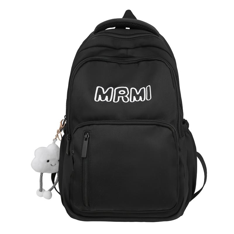 Школьный рюкзак для школьников средней школы, студенческий стиль, мужской рюкзак с буквенным принтом, женский рюкзак большой емкости