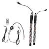 1ft LED Whip Lights 12V 20 Colors IP67 Proof Overload Protection Remote Control Flagpole Antenna Whips Lamp