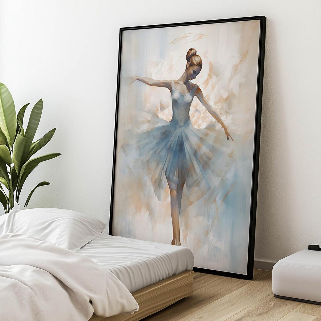 Ethereal Dance of the Ballerina Ethereal Dance of the Ballerina, 50X70 Cm, Unframed, Premium Canvas On Stretcher