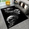 Horror Skull Dark Gothic Witchcraft Style Area Rug Subculture Decorative Carpet Doormat Living Room Bedroom Sofa Area Playroom