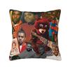 Luxury Popular Singer Kanye West Cushion Covers xcm Velvet Pillow Case for Car Square Pillowcase Bedroom Decoration