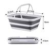 [.co.jp Exclusive] RULAYMAN Folding Bucket/Laundry Basket/Washing Tub, 15L, Space-Saving Design with Handle, Lightweight Material, Eco-Friendly, Multi