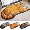 Super Absorbent Cute Cat Diatom Floor Mat Bedroom Door Small Rug  Living Room Tea Table Bedside