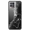 Чехол для Realme 8i Закаленное Стекло Жесткий Прозрачный Чехол для Телефона Для OPPO Realme 8i RMX3151 Realme 7 Pro Животные Волк Ударопрочный Чехол
