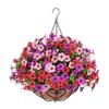Artificial Flowers Basket Flower Centerpieces DIY Chain Flower Pot Hanging Plant Plant Hanger for Lawn Porch Garden Yard Home