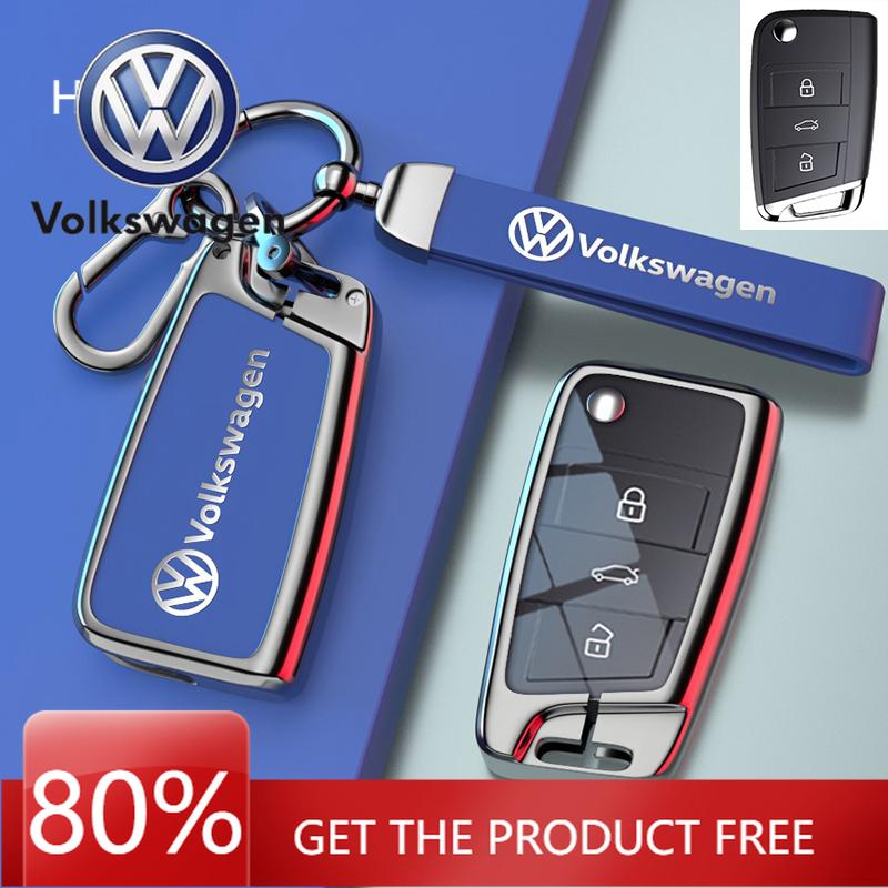 Для VOLKSWAGEN VW для Volkswagen Tiguan VW Golf 7 4 5 Mk4 6 MK7 для Skoda Octavia A7 для Seat Leon Ibiza Altea Металлический чехол для автомобильного ключа
