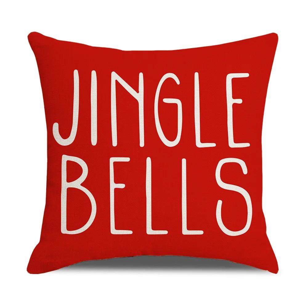 1 шт. наволочка с рождественским украшением Санта-Клаус, гном, рождественская елка, красная клетчатая подушка, набор для украшения комнаты, дома