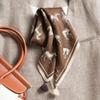 Coffee Horse 71 Premium Cotton and Linen Small Square Scarf Women's Retro Velvet Neck Small Silk Scarf Thin Scarf