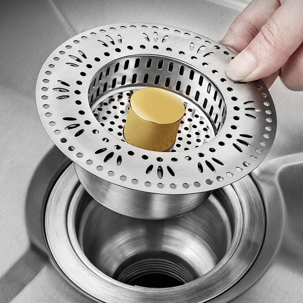 Новая кухонная раковина из нержавеющей стали, сливная сетка-заглушка, защита от запаха, pop-up, защита от засорения, нажимная, герметик от протечек раковины