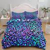 Fashion Glows Leopard Pattern Duvet Cover Set EU Single Double King US Twin Full Queen Size Bedding Set