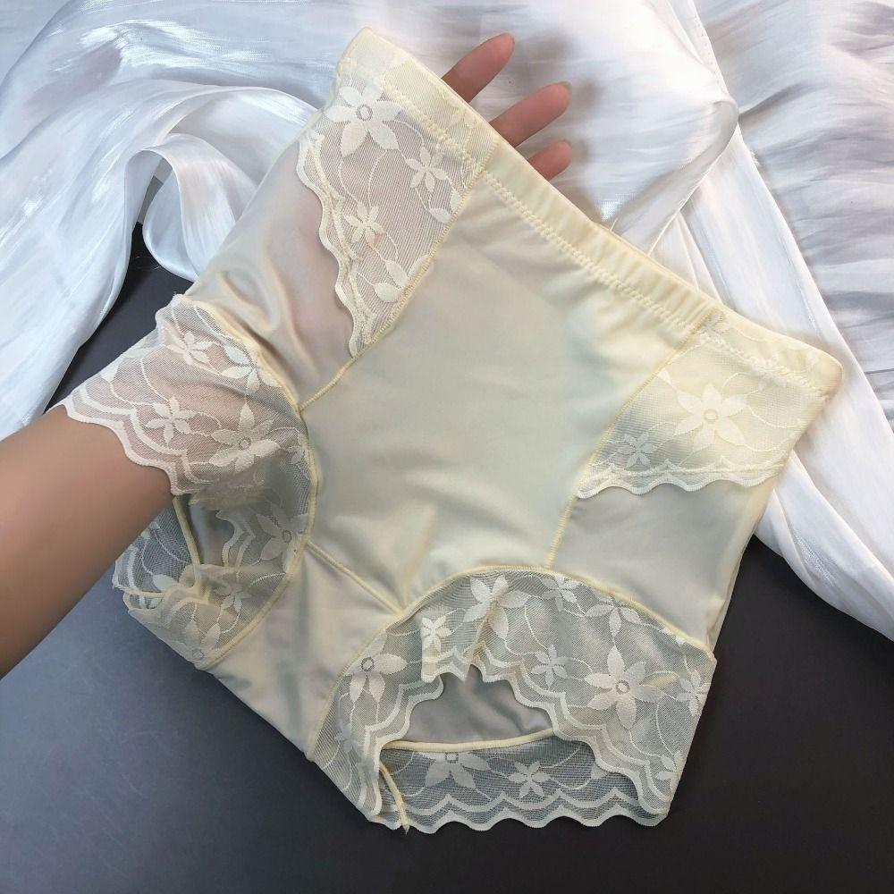 Нижнее белье с высокой талией и утягивающим эффектом, кружевное, с цветочным принтом, утягивающее, корректирующее белье для женщин